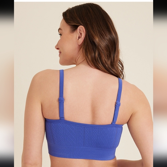 Maurcies True Stretch Seamless Cable Knit Bralette - Picture 2 of 4